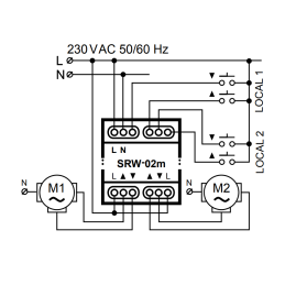 Sterownik rolet Wi-Fi SRW-02m - modułowy sterownik Supla ELKAM-Elektro
