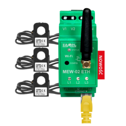 Monitor energii WiFi 3F+N Ethernet 100A — 3-fazowy | El-Kam Elektro