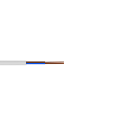 Przewód giętki H03VV-F 2x0,75 mm² biały OMY 300V, 100 m | El-Kam Elekt