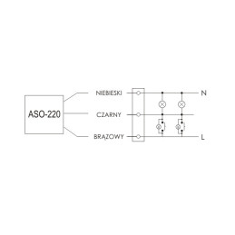 Automat schodowy ASO-220 F&F EL-KAM ELEKTRO