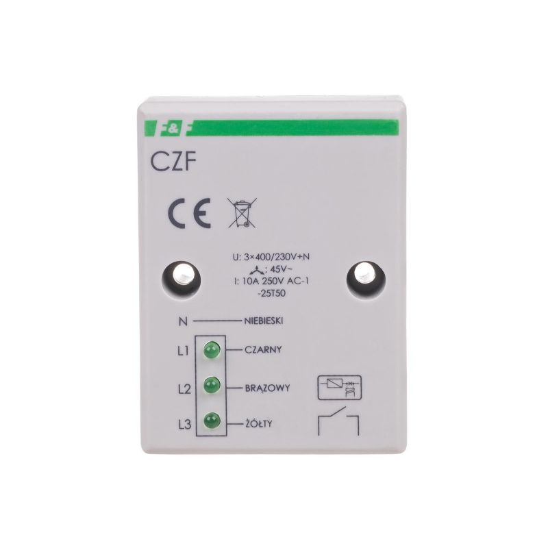 Czujnik zaniku fazy CZF F&F ELKAM-ELEKTRO