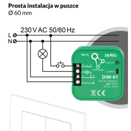 ŚCIEMNIACZ OŚWIETLENIA WI-FI DIW-01