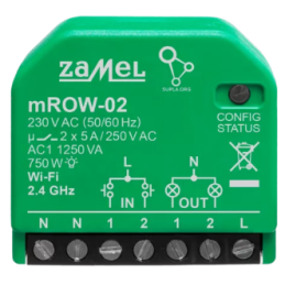 ODBIORNIK WI-FI 2-KAN. Z POMIAREM ENERGII mROW-02