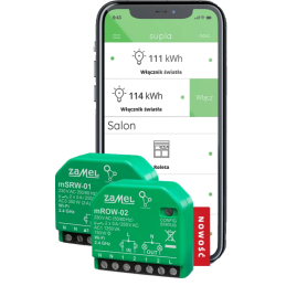 ODBIORNIK WI-FI 2-KAN. Z POMIAREM ENERGII mROW-02