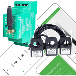 Monitor energii Wi-Fi MEW-01 — 3-fazowy, dwukierunkowy | El-Kam Elektr