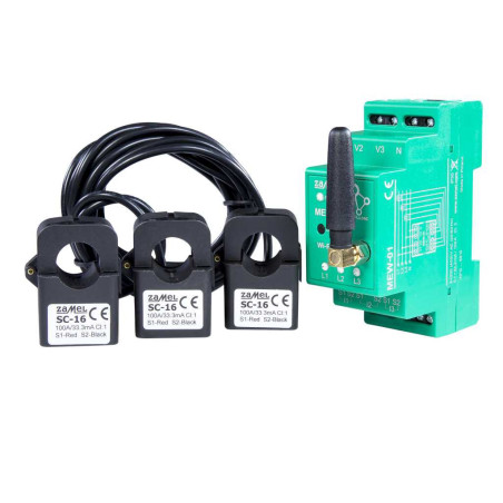Monitor energii Wi-Fi MEW-01 — 3-fazowy, dwukierunkowy | El-Kam Elektr