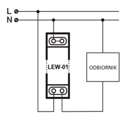 Monitor energii 1-fazowy 16 A LEW-01  dokładny pomiar | El-Kam Elektro