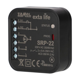 Radiowy sterownik rolet dopuszkowy dwukierunkowy SRP-22 EXTA LIFE