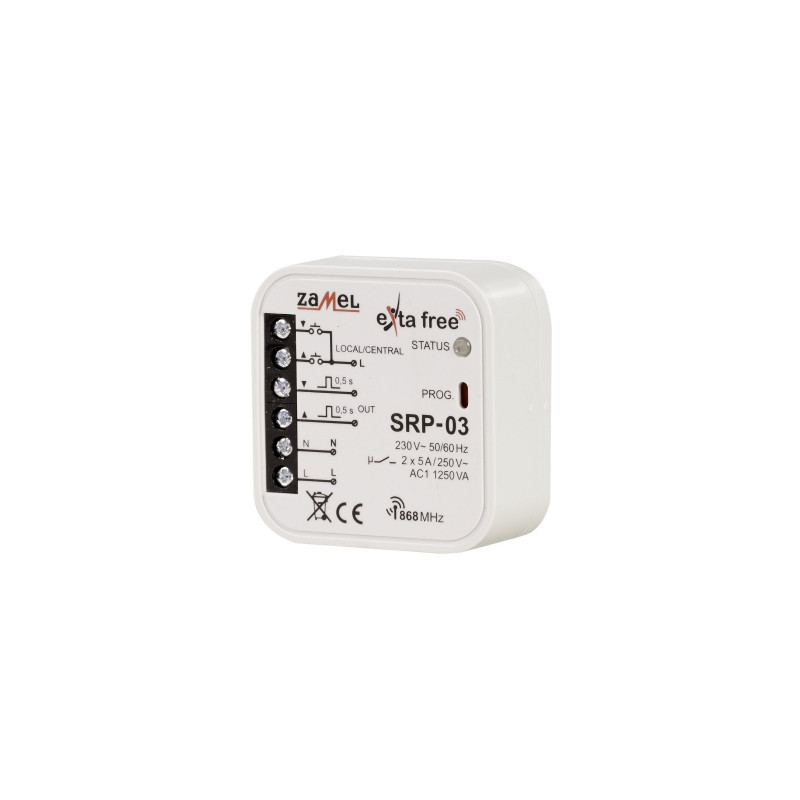 Sterownik rolet dopuszkowy – centralny SRP-03 EXTA FREE Sterownik rolet dopuszkowy – centralny SRP-03 EXTA FREE