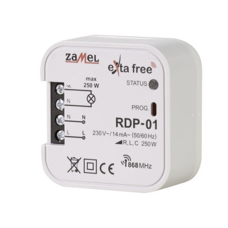 Radiowy ściemniacz dopuszkowy 1-kanałowy RDP-01 EXTA FREE