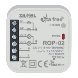 Radiowy odbiornik dopuszkowy 2- kanałowy ROP-02 EXTA FREE