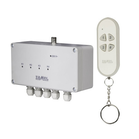 Radiowy wyłącznik sieciowy 4-kanałowy 230V RWS-311C/Z EXTA FREE