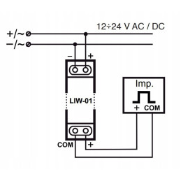 Licznik impulsów Wi-Fi LIW-01 — monitoring zużycia | El-Kam Elektro