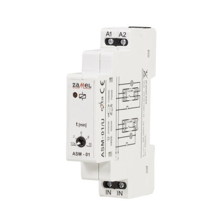 Automat schodowy 12-240V AC/DC TYP: ASM-01/U EXTA