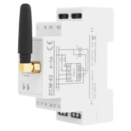 PROGRAMATOR CZASOWY USTAWIANY POPRZEZ WI-FI, 2XNO/NC 16A (INRUSH: 111A/20MS), 230V AC ZCM-42 EXTA