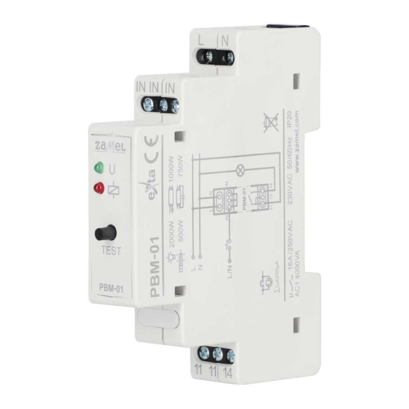 Przekaźnik bistabilny 230V AC TYP: PBM-01 EXTA Przekaźnik bistabilny 230V AC TYP: PBM-01 EXTA